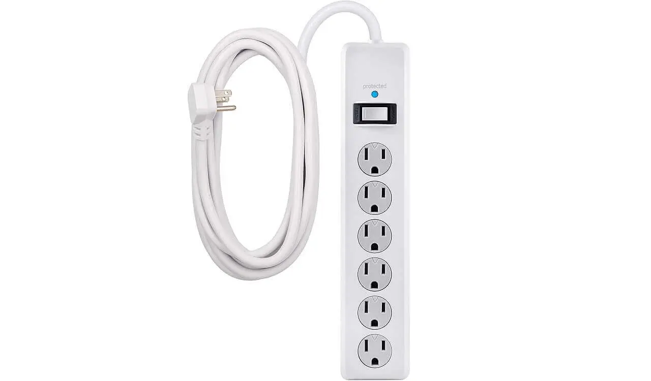 GE 6-Outlet Surge Protector 15 Ft Extension Cord