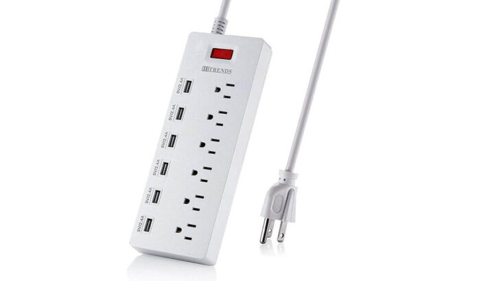 HITRENDS Surge Protector Power Strip 6 Outlets