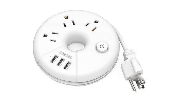 NTONPOWER 3 Outlets Portable-PowerStrip