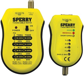 Sperry Instruments TT64202 Cable Test Plus Coax & UTP STP Cable Tester