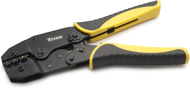 Titan 11477 Ratcheting Wire Terminal Crimper Tool