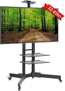 ABCCANOPY TV Cart Rolling Trolley Mount TV Stand