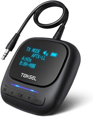 TOKSEL Visible Bluetooth 5.0 Transmitter Receiver for TV