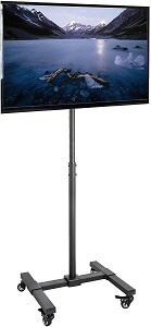 VIVO Mobile TV Display Stand With Wheels