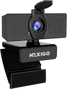 NexiGo Webcam With Software Control and Privacy Cover