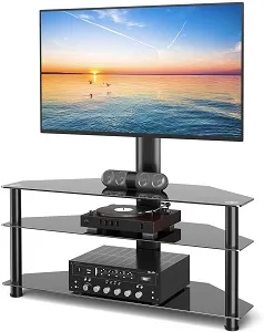 TAVR Swivel Floor TV Stand